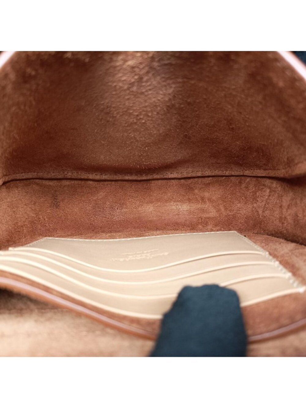 Saint Laurent Kaia Small Beige Leather Shoulder Bag - Picture 9 of 16